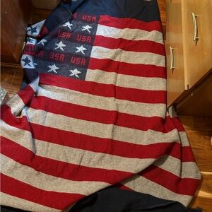 Woolrich Elite Series Tactical‎ USA Flag Throw Blanket 60 by 72 Made in USA (A6)
